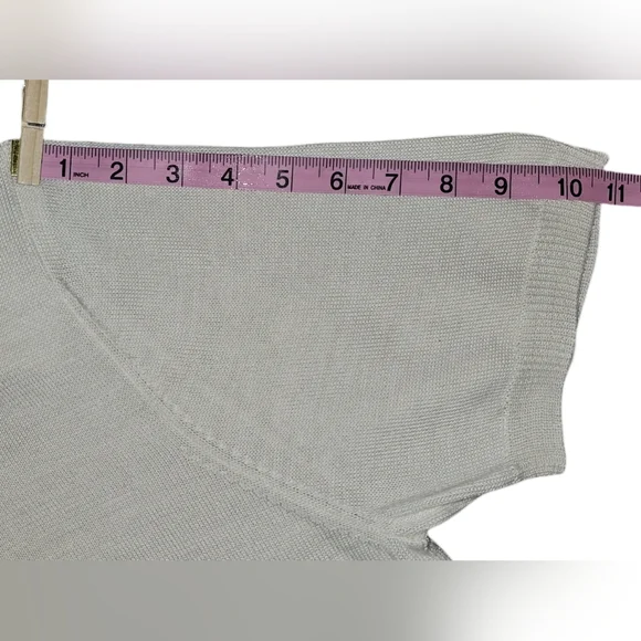 Alfred Dunner Wonens Vintage Pointelle Beaded High Neck Knit Sweater Top Sz M - Picture 11 of 13